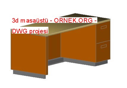 3d masaüstü Autocad Çizimi