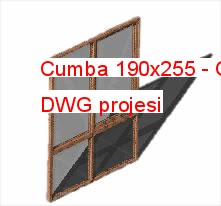 Cumba 190x255 Autocad Çizimi