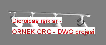 Dicroicas ışıklar Autocad Çizimi