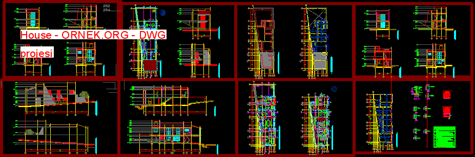 House Autocad Çizimi