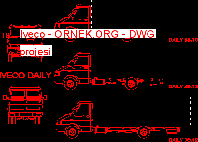 Iveco Autocad Çizimi