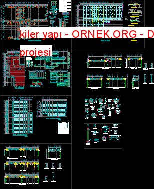 kiler yapı Autocad Çizimi