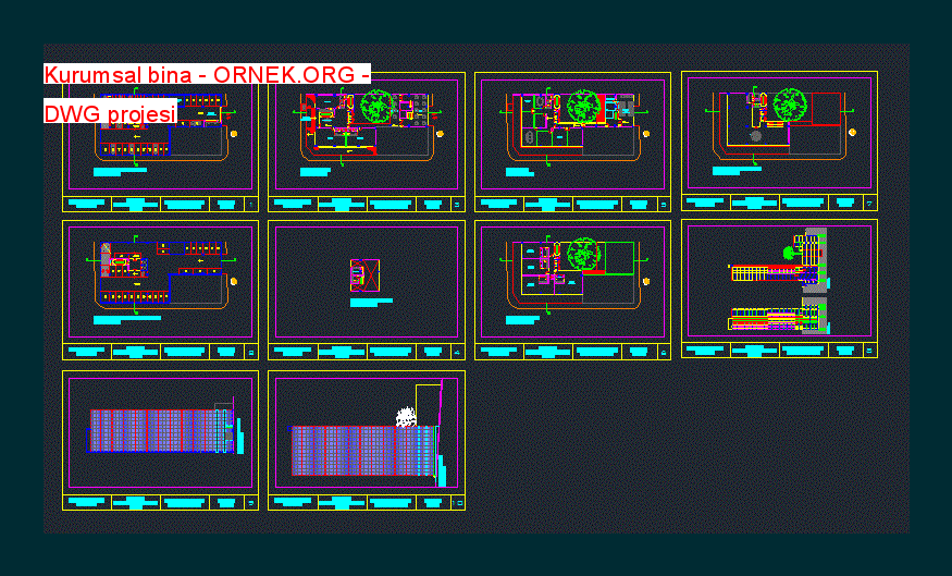 Kurumsal bina Autocad Çizimi