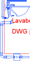 Lavabo montaj Autocad Çizimi