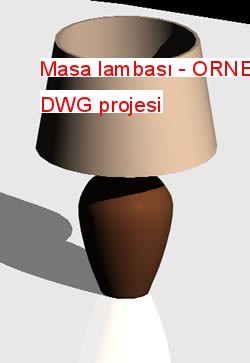 Masa lambası Autocad Çizimi