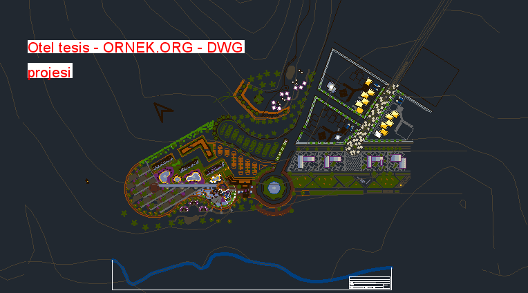 Otel tesis Autocad Çizimi