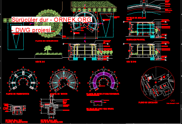 Sürücüler dur Autocad Çizimi
