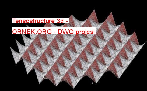 Tensostructure 3d Autocad Çizimi