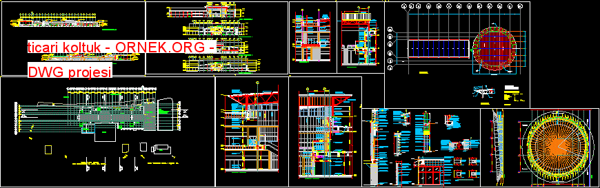 ticari koltuk Autocad Çizimi