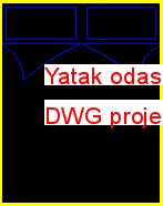 Yatak odası 009 Autocad Çizimi