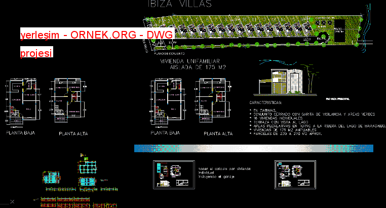 yerleşim Autocad Çizimi