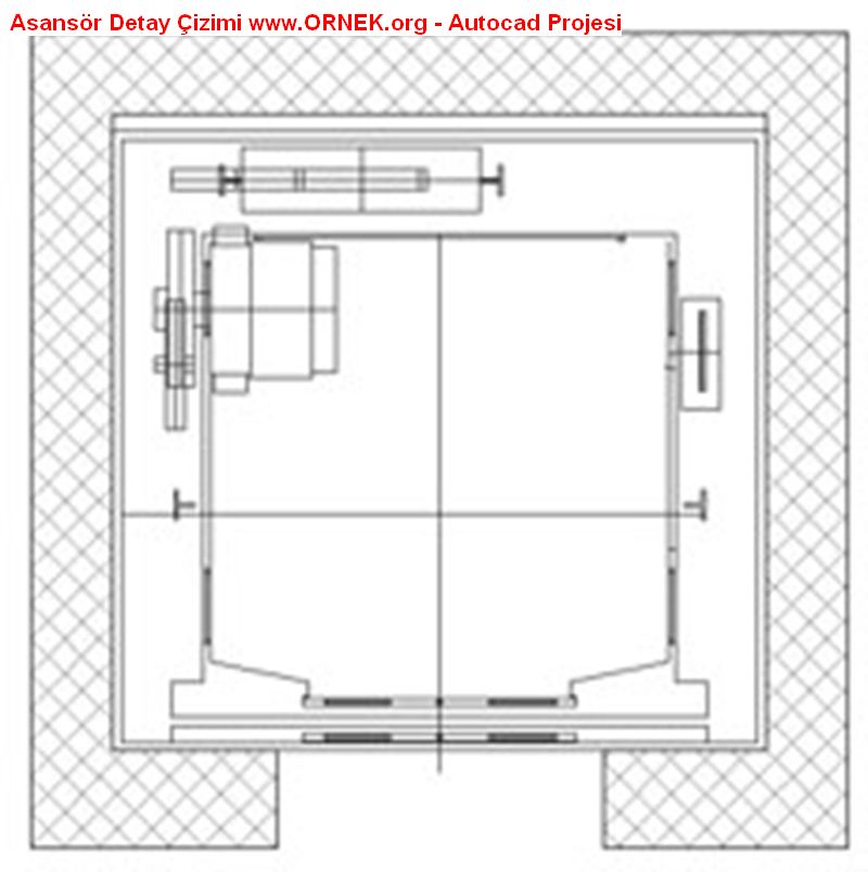 Elevator+Plan+AutoCAD ... Asansör Plan Kesit Detayı Çizimi, 56990 numaralı autocad projesi