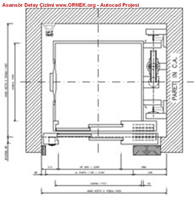 Asansör projesi örneği